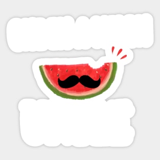 One In A Melon Uncle- Funny Watermelon Summertime Gift Sticker